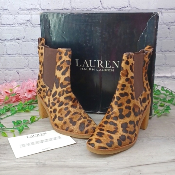 Lauren Ralph Lauren Mariana Boot Calf Hair NIB - Picture 12 of 13